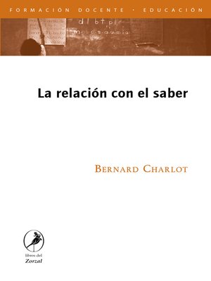 cover image of La relación con el saber